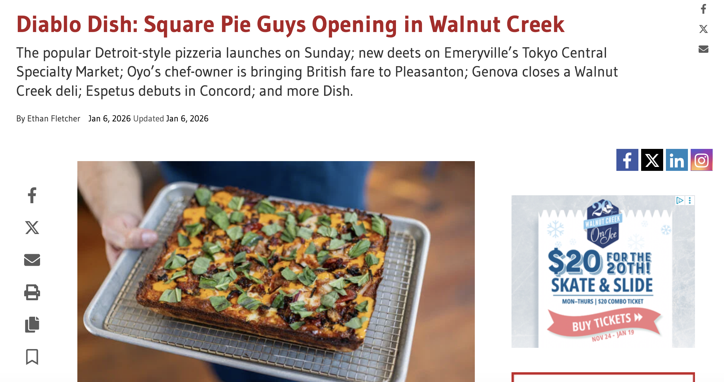 Diablo Dish: Square Pie Guys Opening in Walnut Creek