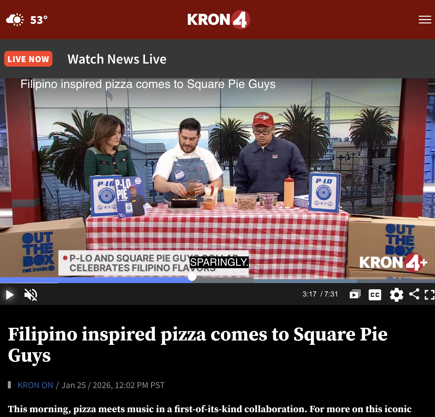 Filipino inspired pizza comes to Square Pie Guys
