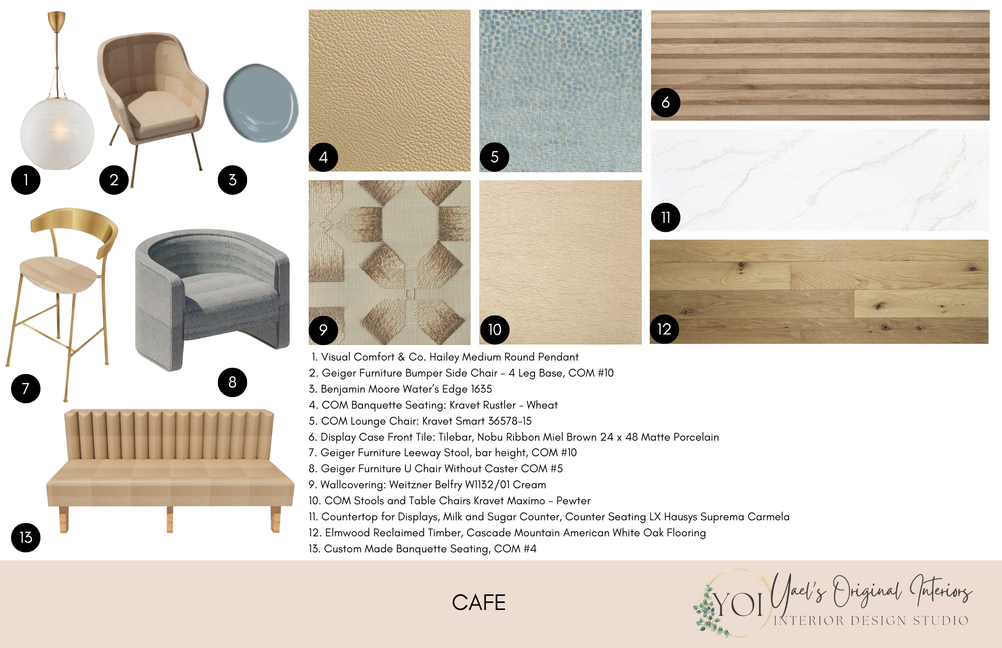 Cafe Material Board