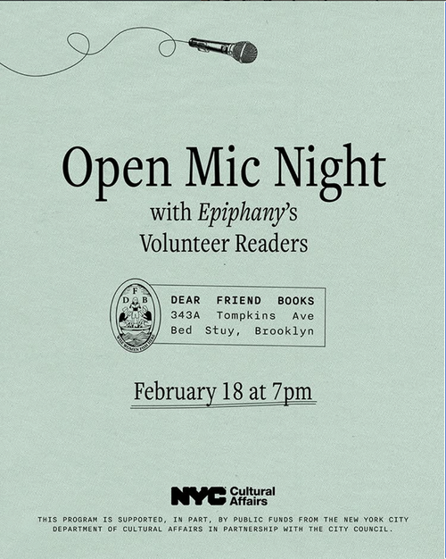 Social graphic: Open Mic Night