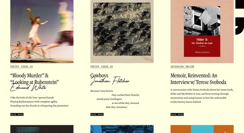 Website: three pieces with cover art