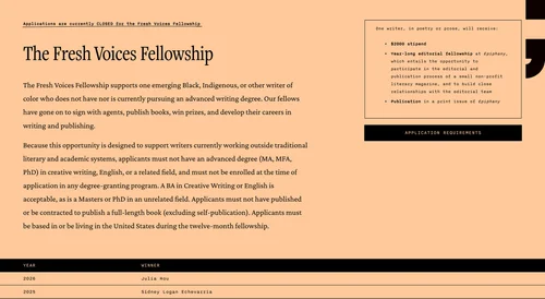 Website: The Fresh Voices Fellowship