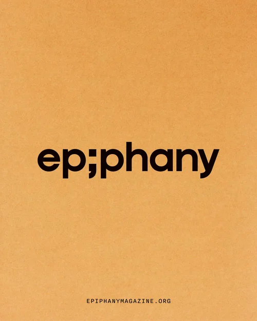 The Epiphany wordmark, with its semicolon, on an orange cover