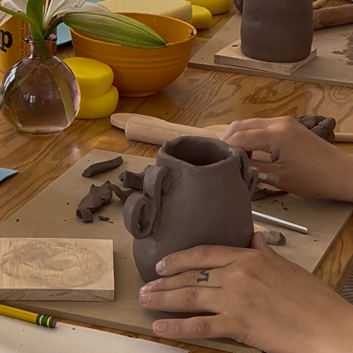 had so much fun sculpting ceramic vessels with you last month! thrilled to be offering more ceramic offerings this summer&mdash; our next vessel workshop will be in July 🌞