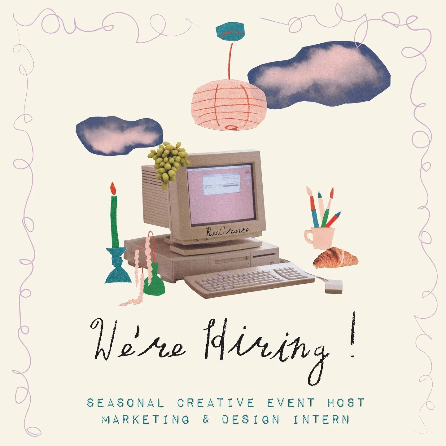 Craft season is upon us and we&rsquo;re thrilled to be hiring a seasonal creative event host &amp; marketing / design intern! More info in our bio&mdash; looking forward to hearing from you &lt;3

Applications close December 10th at midnight EST.

p.