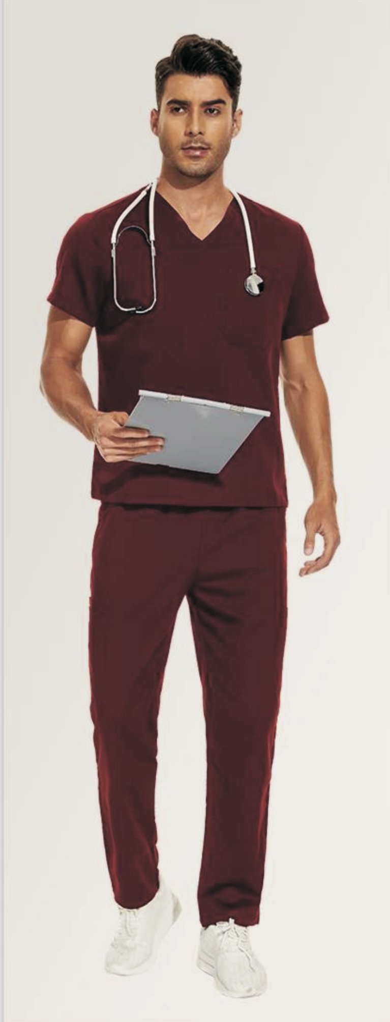 Style #42019/ Unisex Scrub Set w/ Flare pants Leg