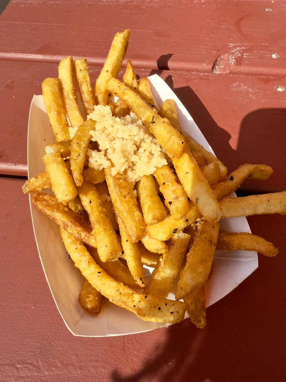 Garlic Fries From Peacock Pavilion ($8)