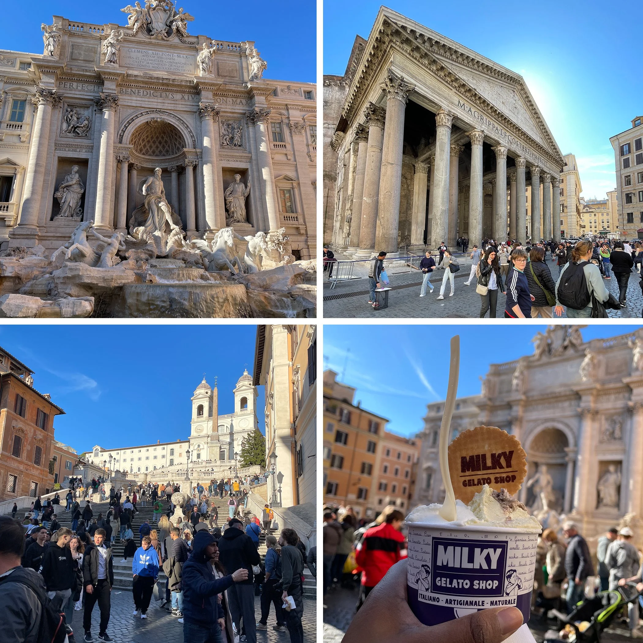 Rome And Florence Trip Log Day 5: Exploring Rome via Gray Line Bus Tour - Visiting the Pantheon, Trevi Fountain, and Spanish Steps