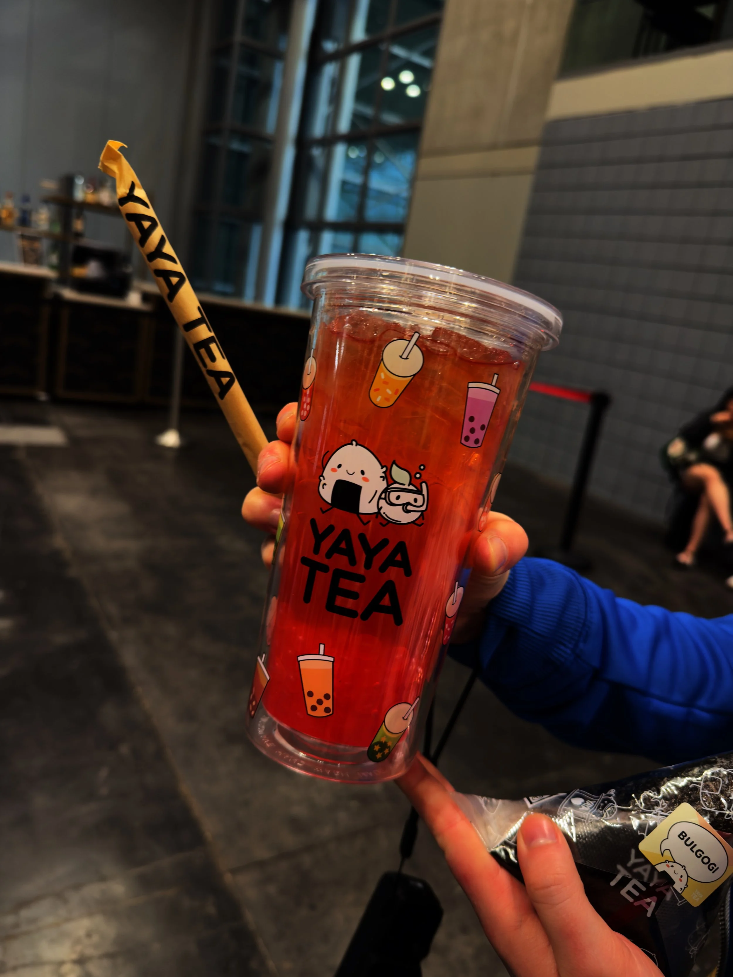 second chance white tea in tumblr from yaya tea at anime nyc 2026 boba