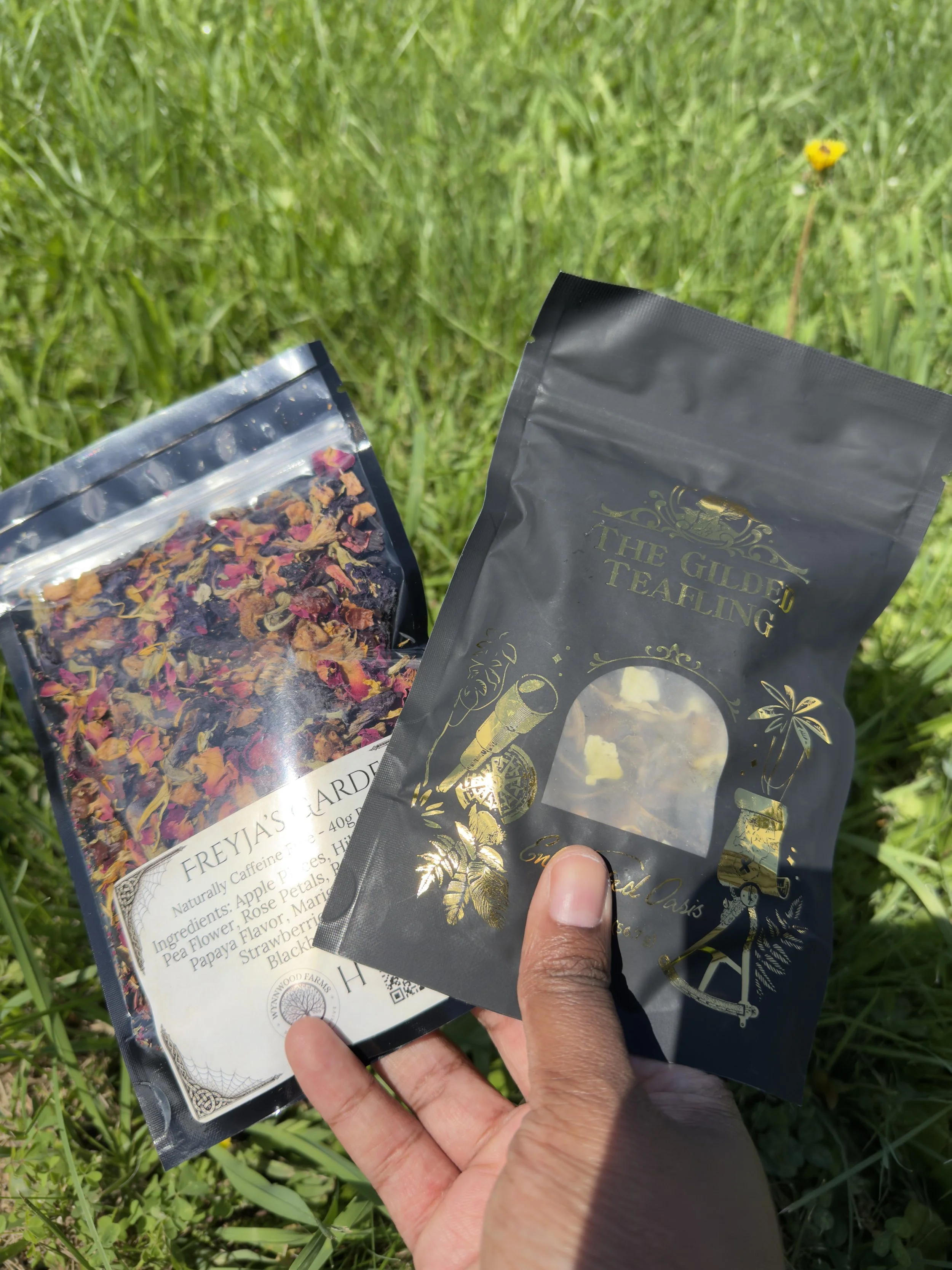 tea from wynnwood farms and the gilded teafling