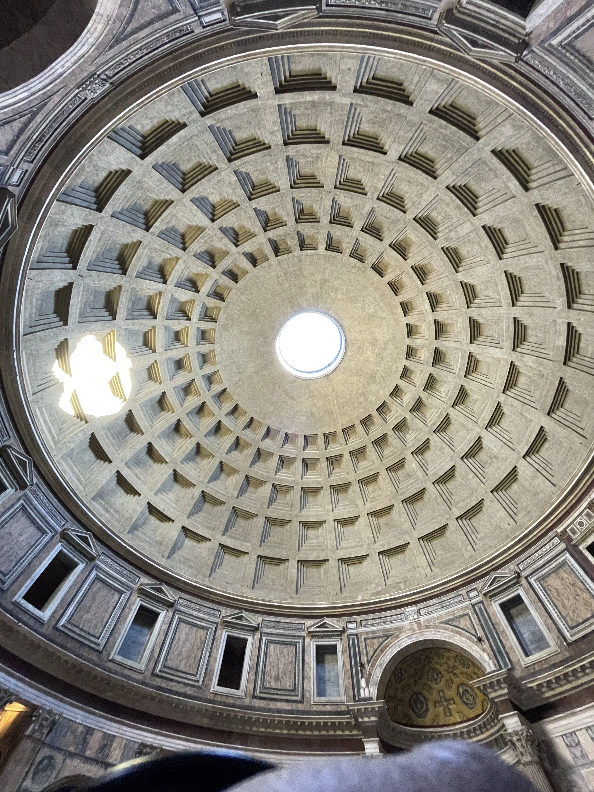 the pantheon interior dome rome italy