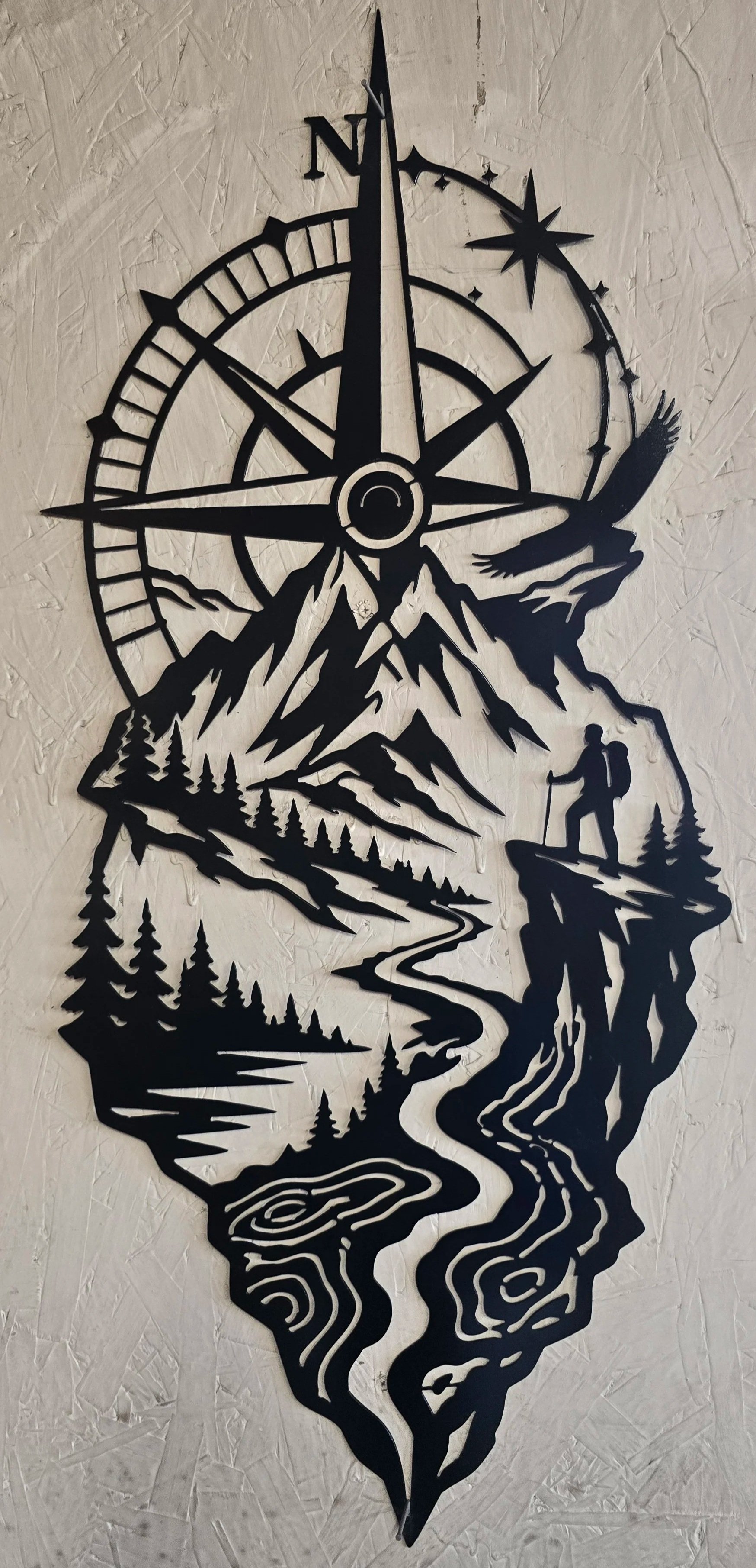 Steel whitetail deer silhouette 