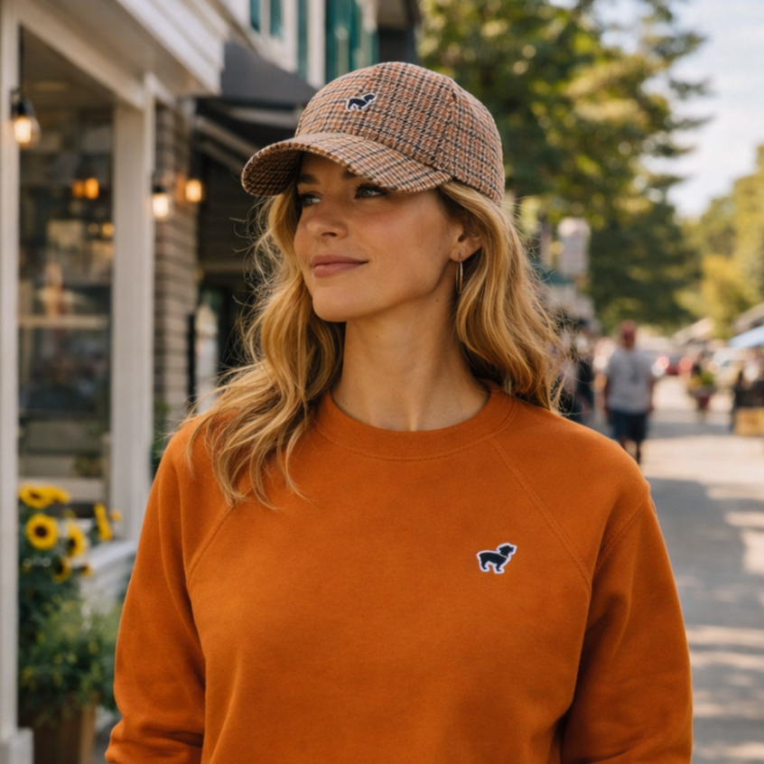 Houndstooth Cap – The Saugy Dog® | The Official Dog of Saugatuck®