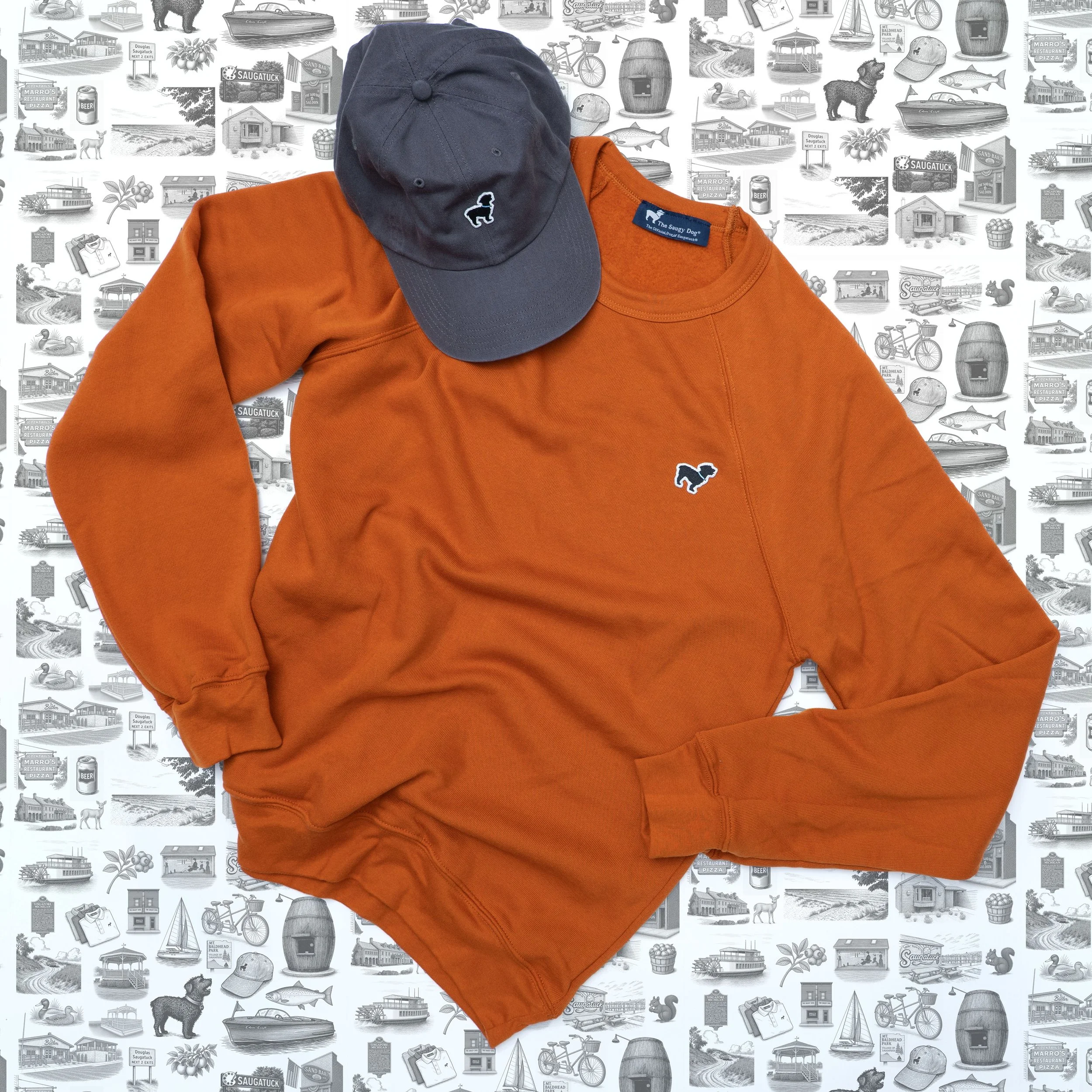 Premium Sweatshirt – The Saugy Dog® | The Official Dog of Saugatuck®