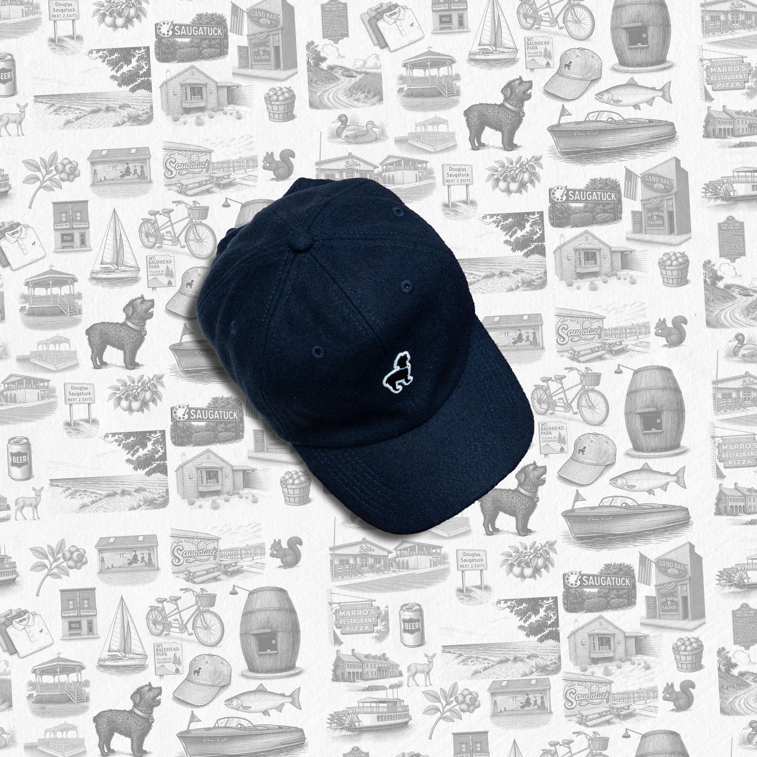 Premium Vintage Wool Hat – The Saugy Dog® | The Official Dog of Saugatuck®