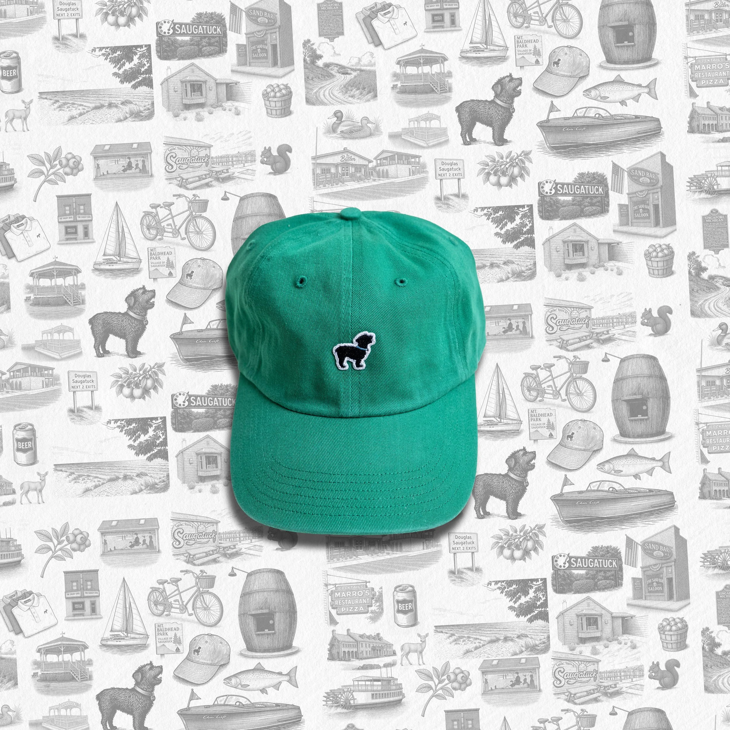 Brushed Twill Chino Hat – The Saugy Dog® | The Official Dog of Saugatuck®