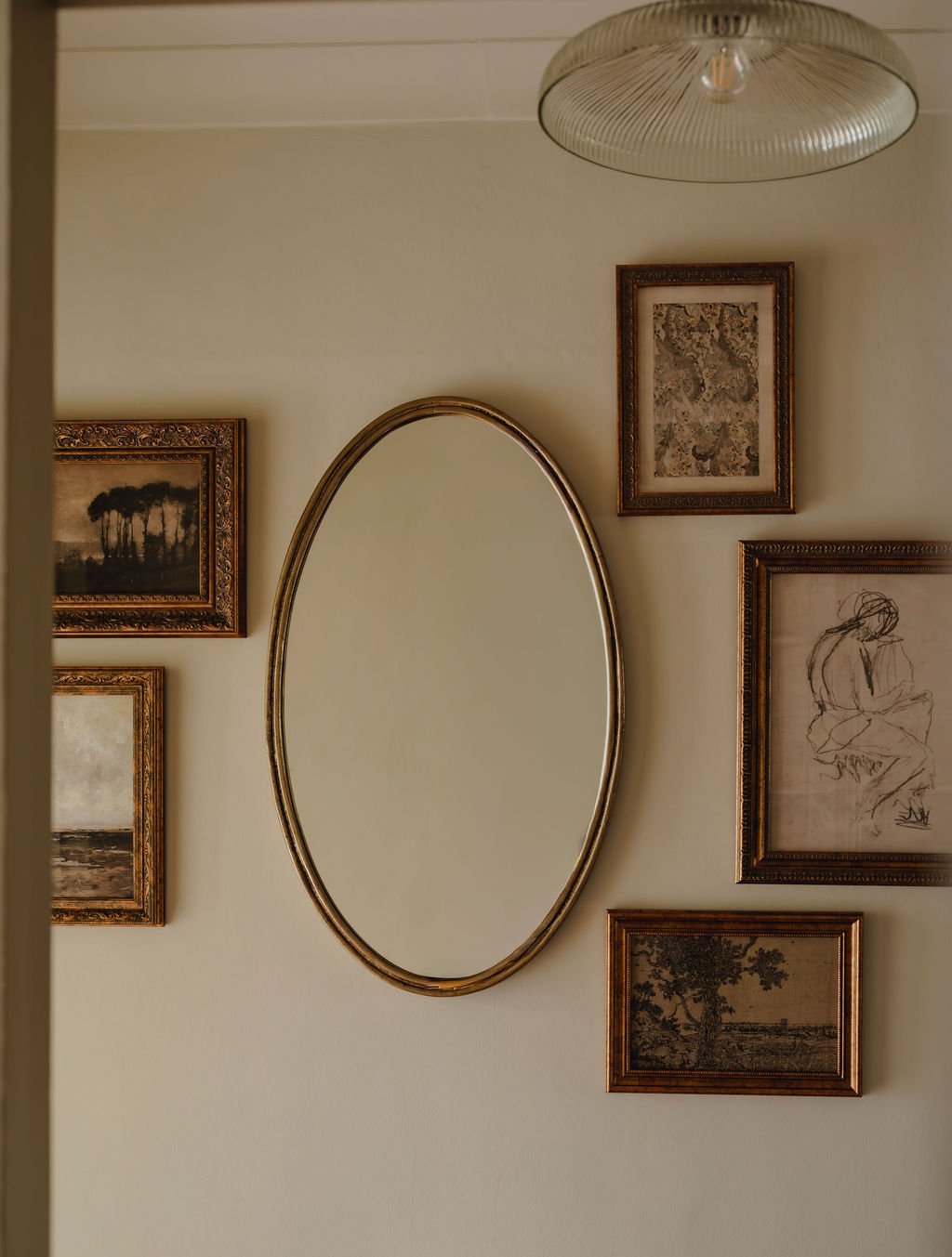 Beaconsfield hallway interior design with runner and layered styling