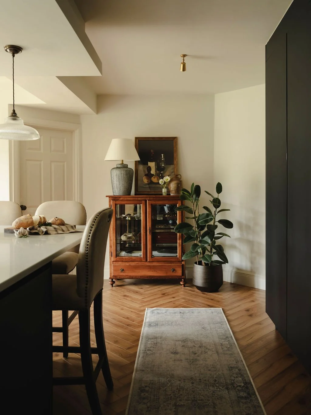 Beaconsfield kitchen with updated flooring and refined styling