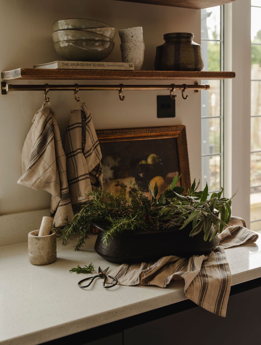 Elegant kitchen refresh creating a calm and welcoming family space