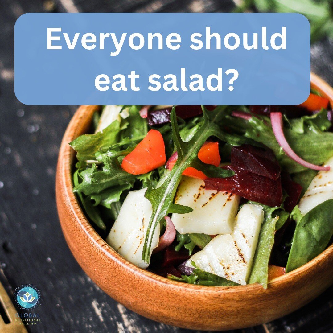 We have found that if the gut microbiome is not healthy enough, raw foods (like salads) can cause gas, bloating and other gastrointestinal issues. 😮