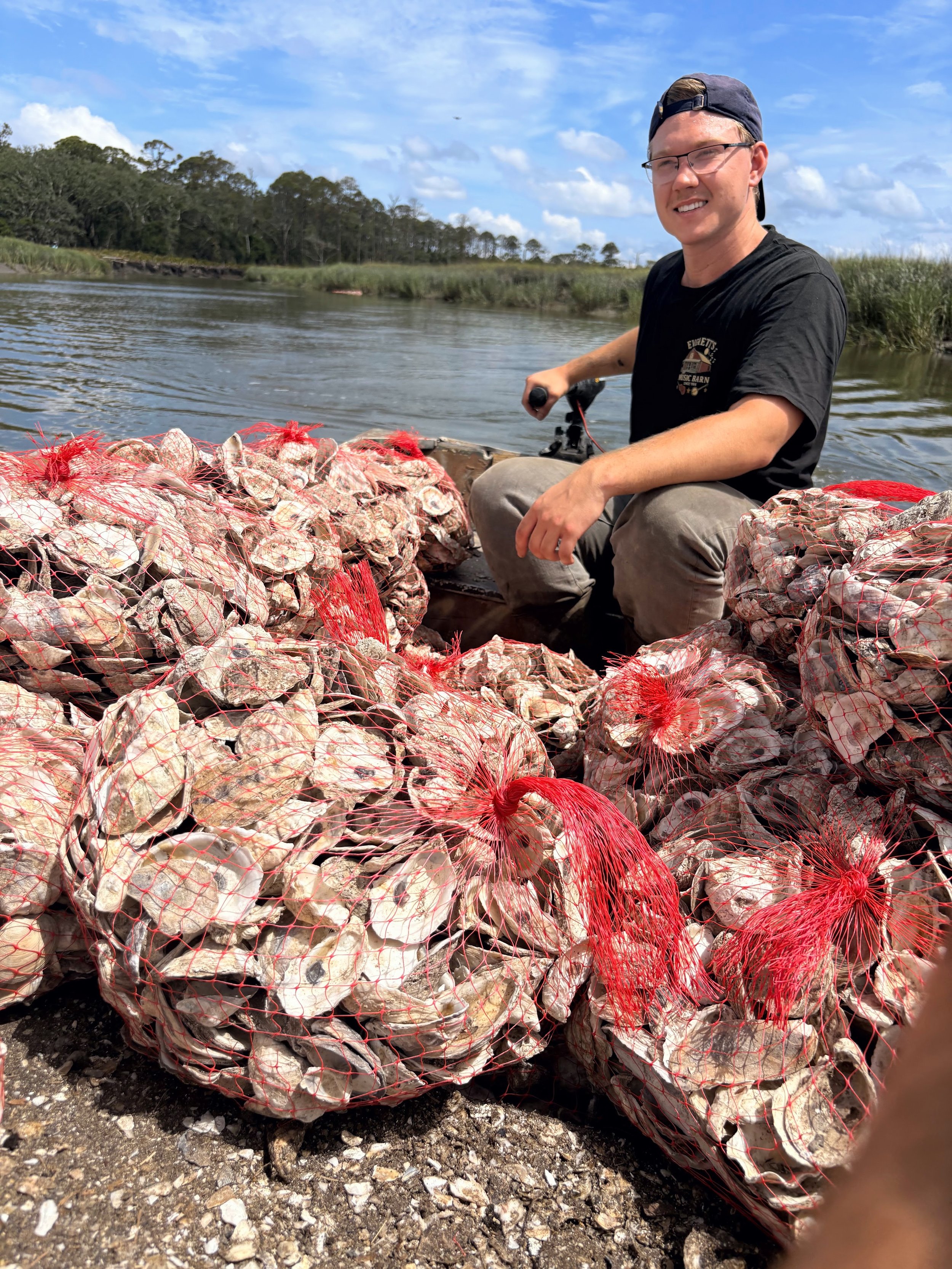 Shell to Shore Shell Recycling Coordinator Jamie Jordan