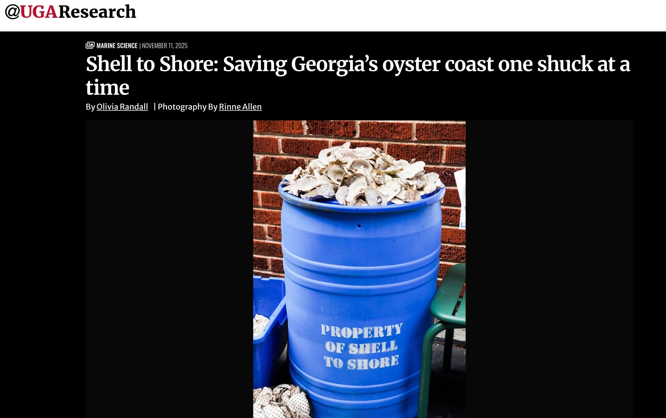 Shell to Shore: Saving Georgia’s oyster coast one shuck at a time