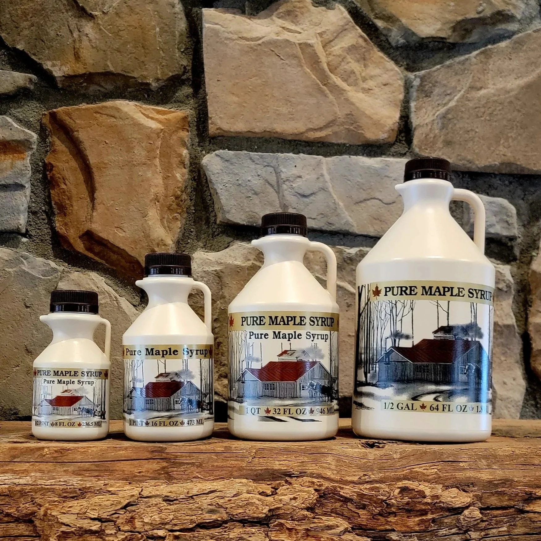 PURE MAPLE PLASTIC JUGS