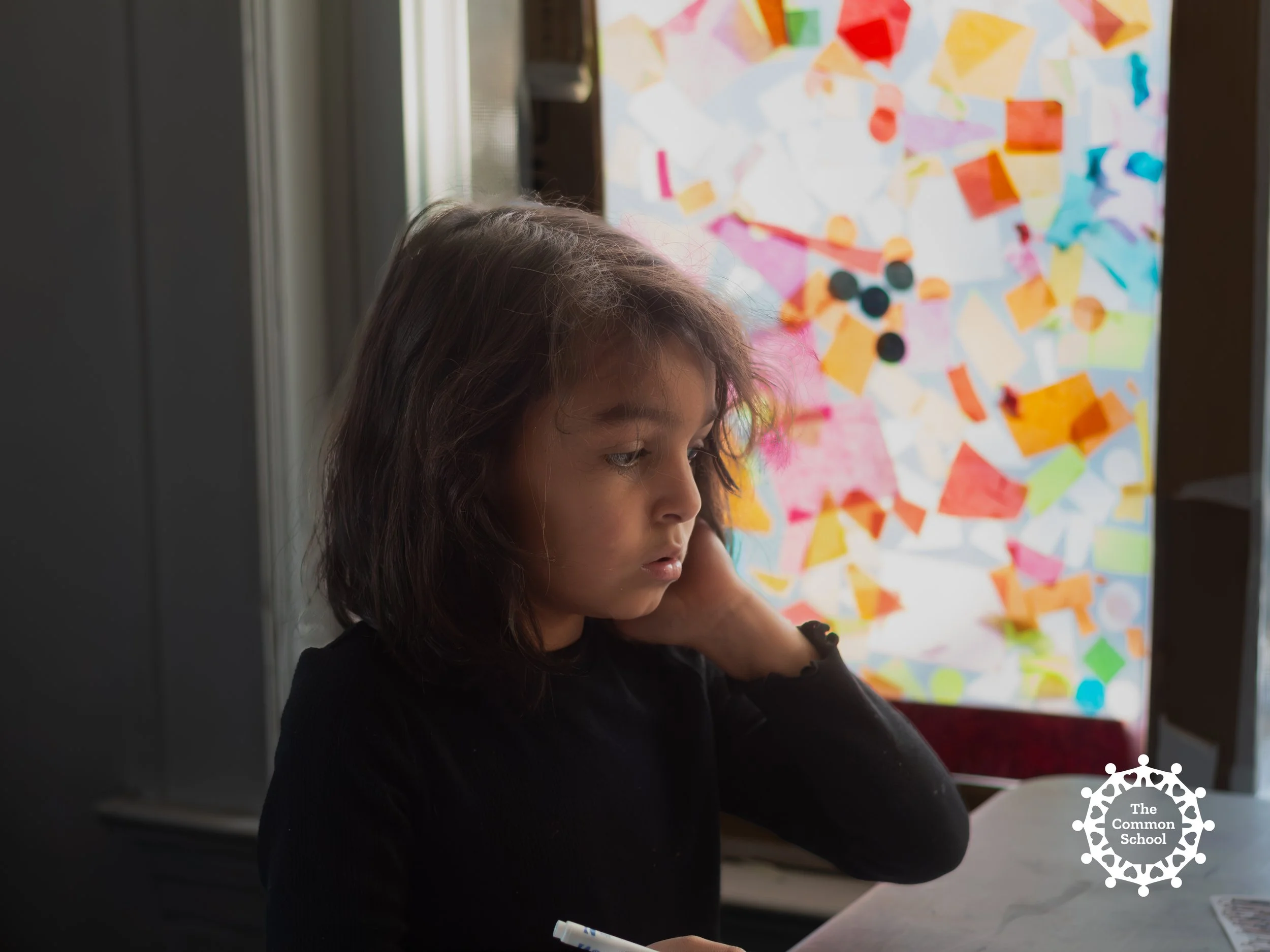 At The Common School, art isn’t boxed into a single hour—art is how we feel our way into the world, how small hands learn to question, to see, to make meaning out of color and line and collaboration. 