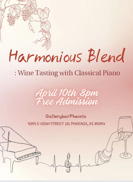 Wine & Classical piano piece