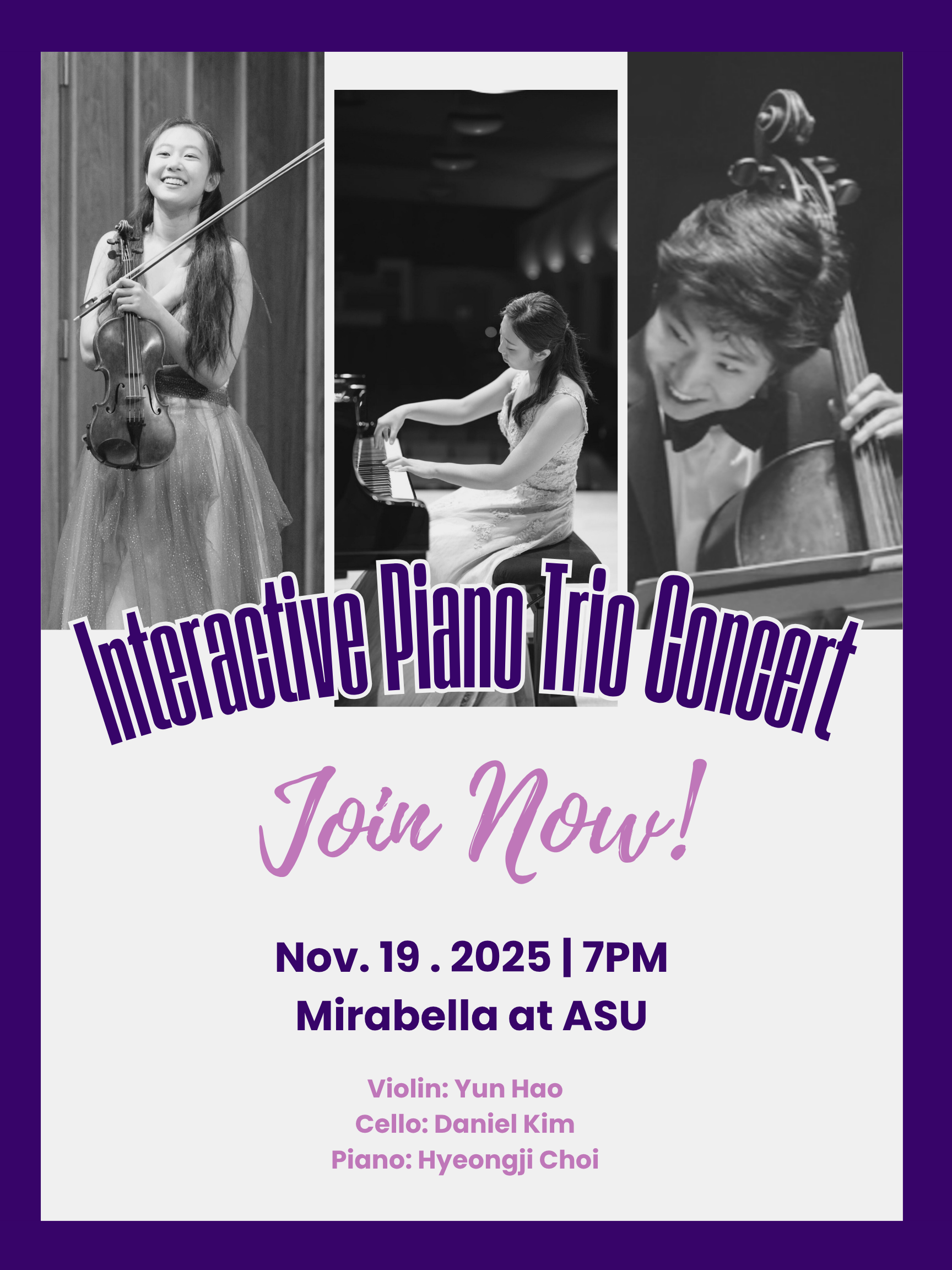 Interactive Piano trio concerts 
