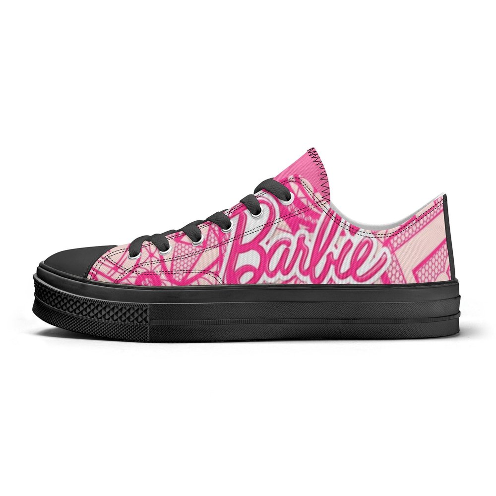 Pop Art Barbie Women's High Top Canvas Shoes