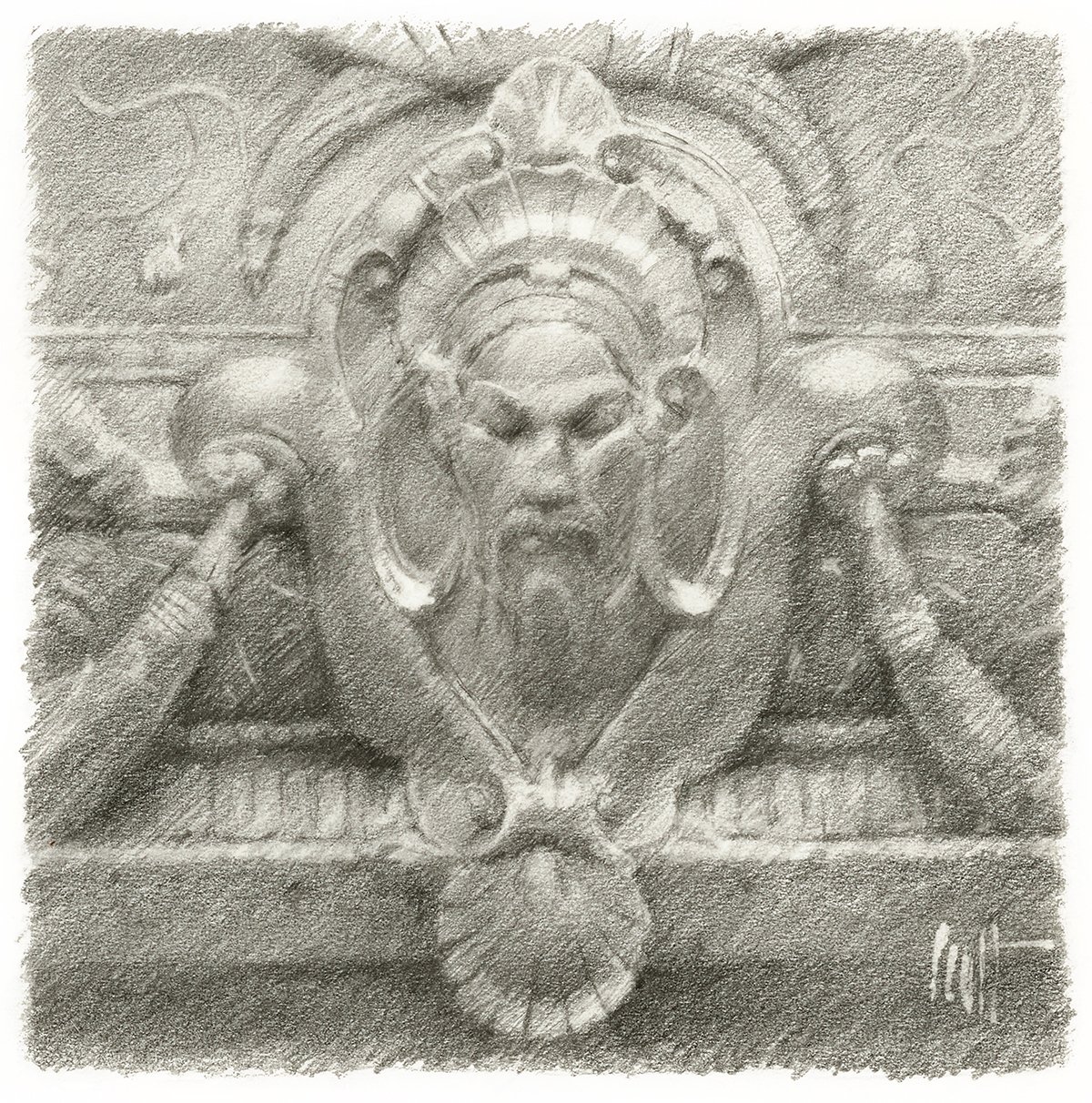 New York Central Library Copper Detail