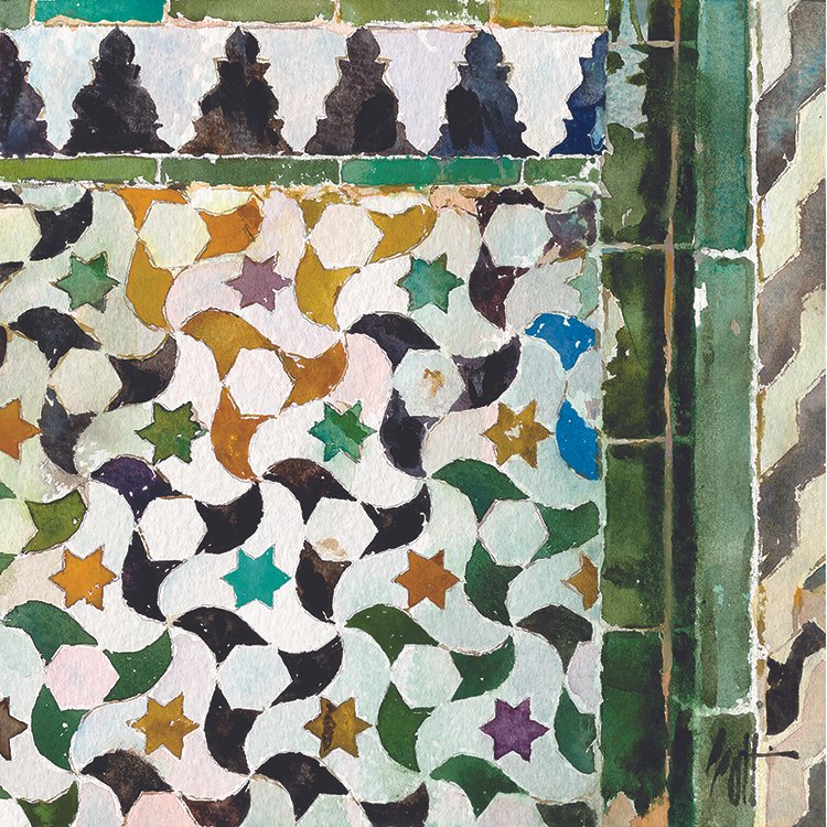 Alhambra Nasrid Littlebird Pattern