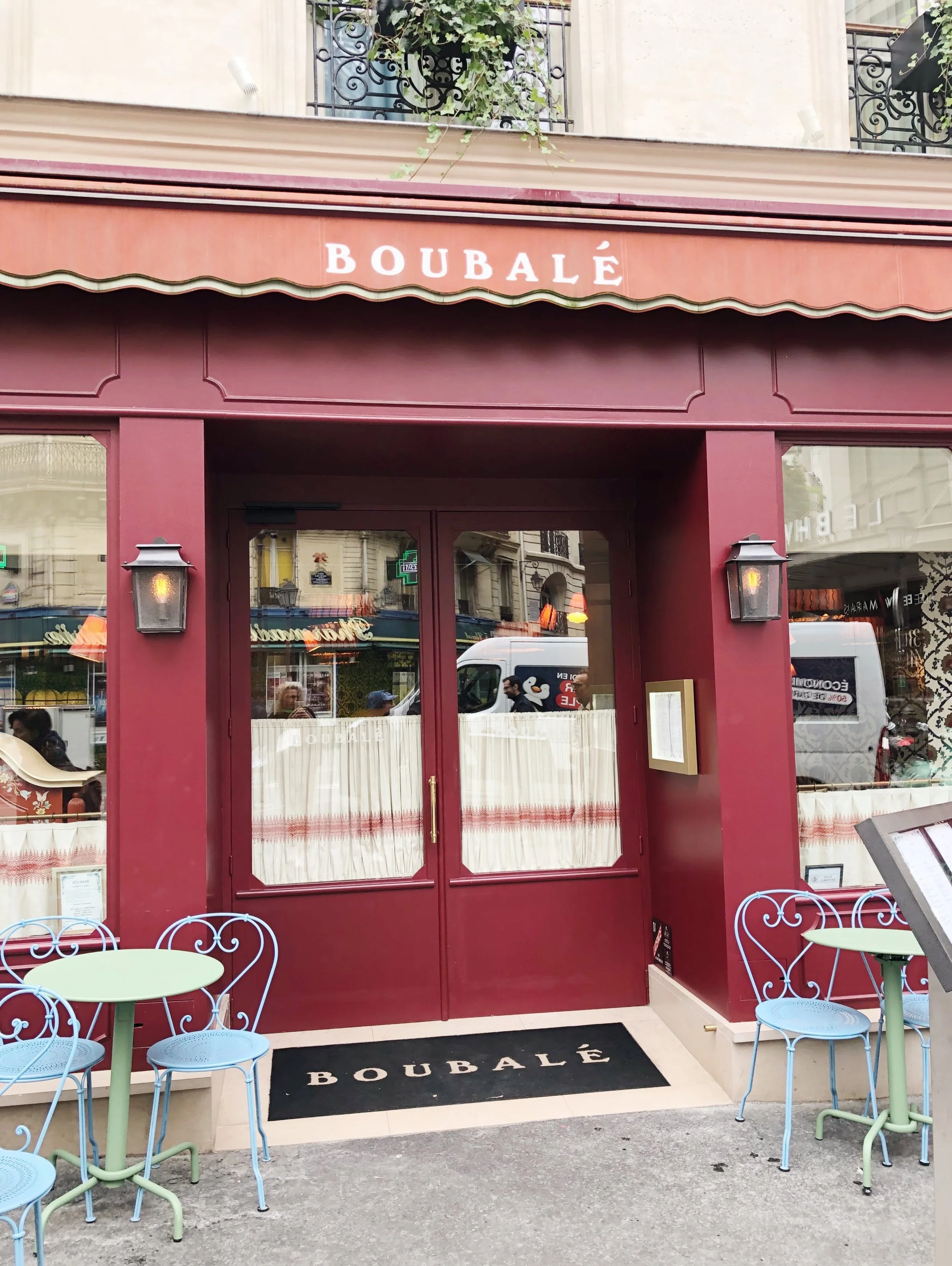 Boubal&eacute; is the restaurant of the five-star hotel Le Grand Mazarin. This is a far cry from your typical bistro. You step out of the charming Marais and into a colorful and playful world. The name itself means &bdquo;my little doll&ldquo; in Yid