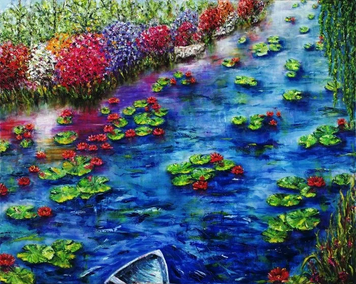 "Wandering in Lilium" 
Charissa Smith Oil on Canvas 
48" x 60" 
2022 NFS 