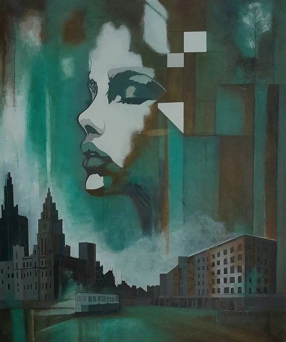 "A Place Without Sound" Ivan Van Den Broek Acrylic on Canvas 120 cm x 100 cm 
2025 $1,400 