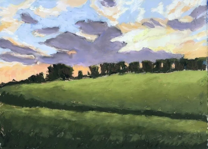 "Road to the Finger Lakes" Karla Bird Pastel 11" x 14" 
2021 $350 