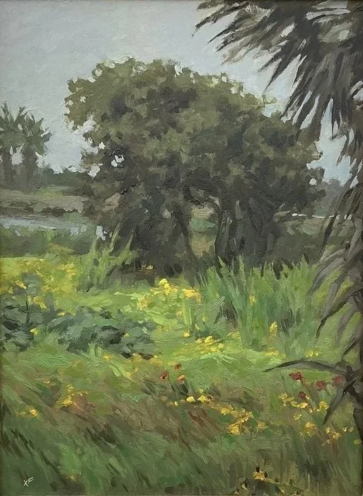 "One, Two, Three" Xenia Fedorchenko Oil on Panel 12" x 9" 
2024 $875 