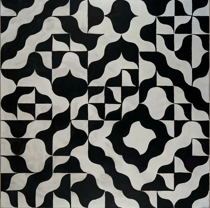 "Reality Dualism" James Robertson Acrylic on Wood Panel 24" x 24"  
2026 
$500 