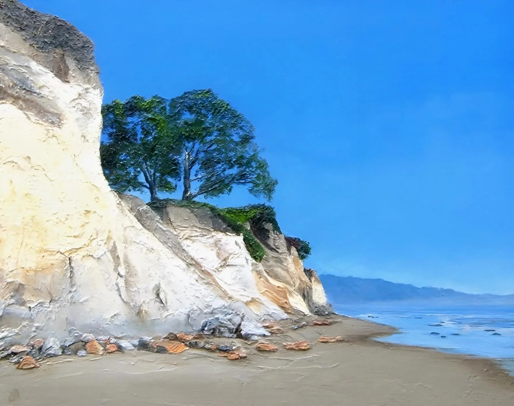 "Solana Beach" Joan Meade Sculptural Acrylics 16" x 20" 
2012 $1,150 