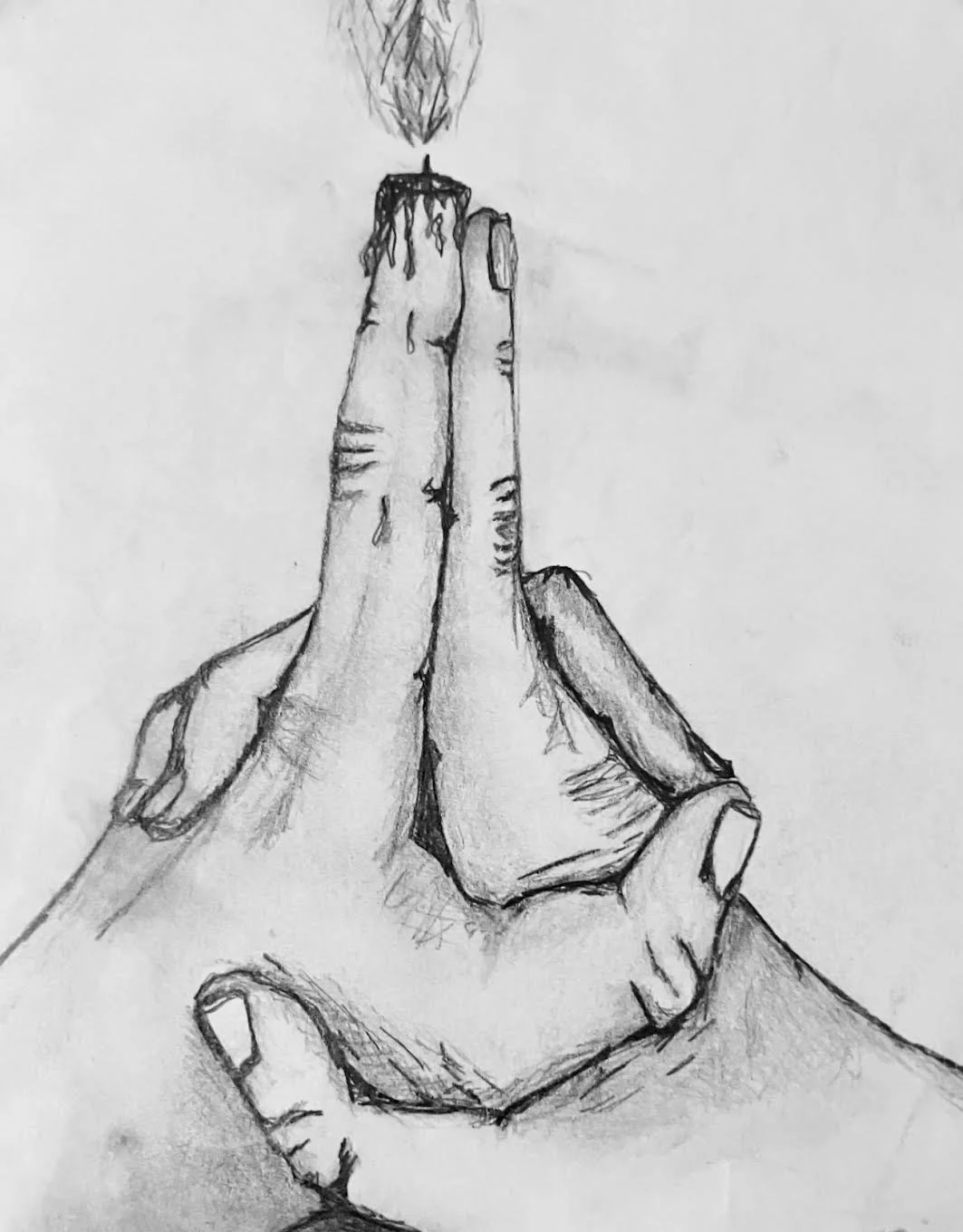 "Forever and After 2 (Pre-Painting Sketch)" 
Keri Barker Miller Pencil on Paper 6" x 4" 
2007 
NFS 