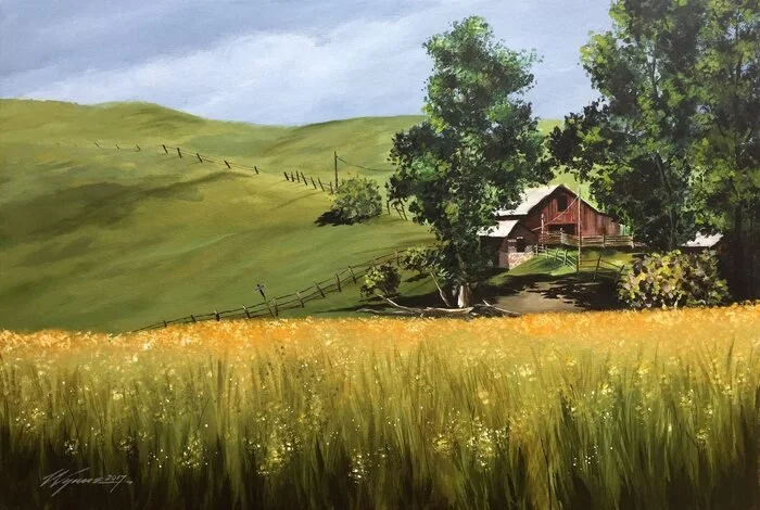 "Harmony" Robert Wynne Acrylic on Canvas 20" x 30" 
2017 $2,700 