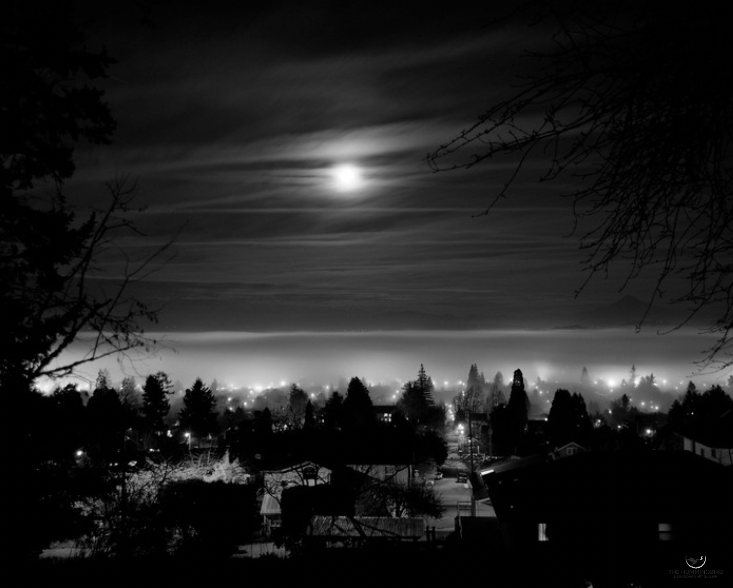 "Fog-lit Night" Jack Straton 
Sliver Print 11" x 14" 2015 
$250 