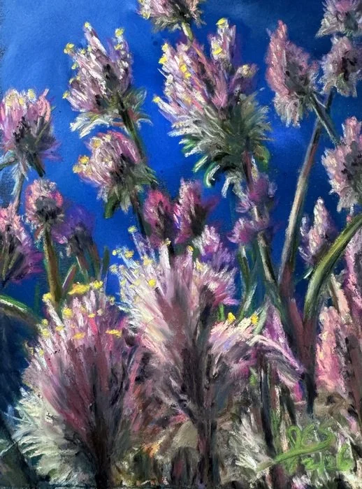 "Summer Blooms" 
Jim Slavik 
Soft Pastels 7" x 5" 
2026 
$100 