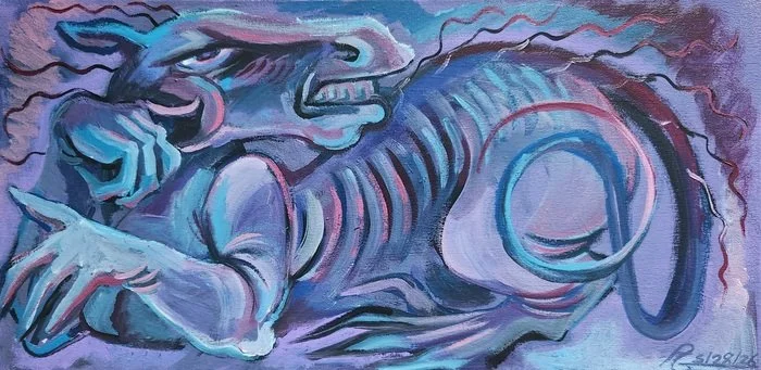 "Eminence" 
Paulina Ganych 
Acrylic Paint on Canvas 18" x 24" 
2026 
$500 