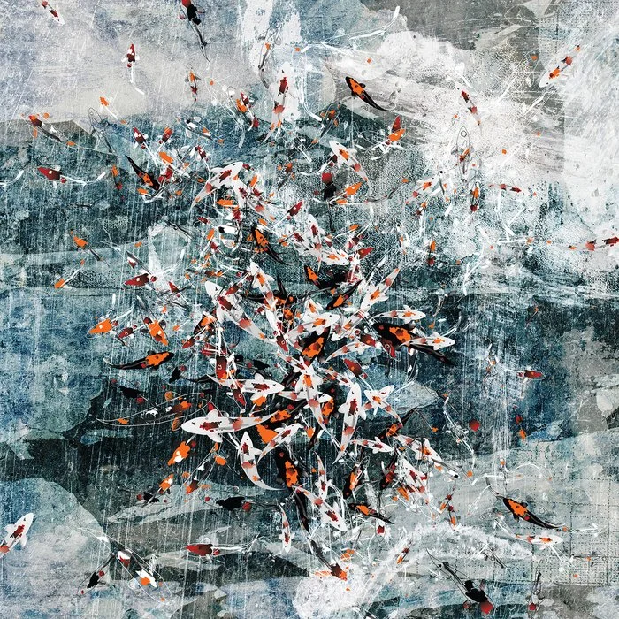 "The Charm of Dissonance_1" Tao Chen Digital Mixed Media Print 24" x 24" 
2022 $400 