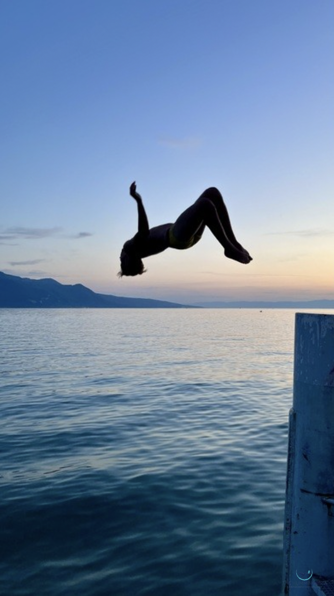 "The Dive" Brigitte B Burckhardt Digital Photography 80 cm x 45 cm 
2024 $375 