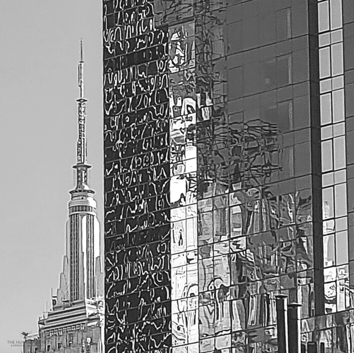 "New York City Reflections" 
Marilyn Saks-McMillion 
Photography 16" x 16" 2026 
$175 