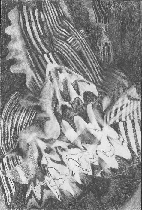 "Argonaut" Eileen Moderbacher 
Graphite Prismacolor Pencil 
7" x 5" 2026 
$220 