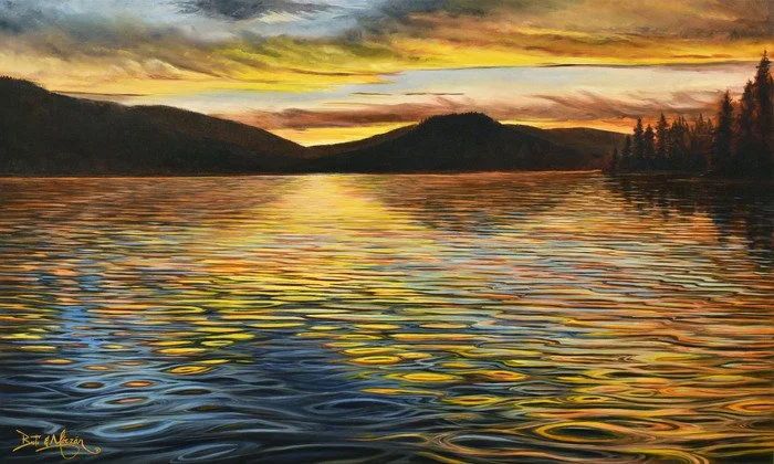 "The End of a Perfect Day" Jim Buti and Janet Móczár-Buti Oil 36" x 60" 
2026 $4,500 